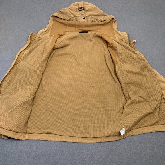 Polo Ralph Lauren Jacket Mens Large Brown Hooded Motorcycle Riders Apparel Zip - Picture 6 of 14